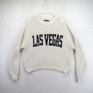 Shein Sweater Womens Large Las Vegas Pullover Knit Crewneck Long Sleeve Soft